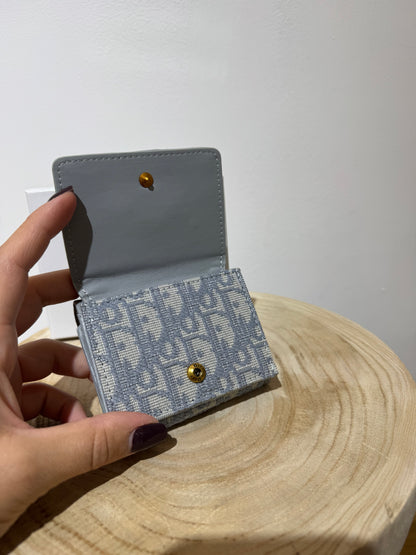 Mini portafoglio d08 celeste