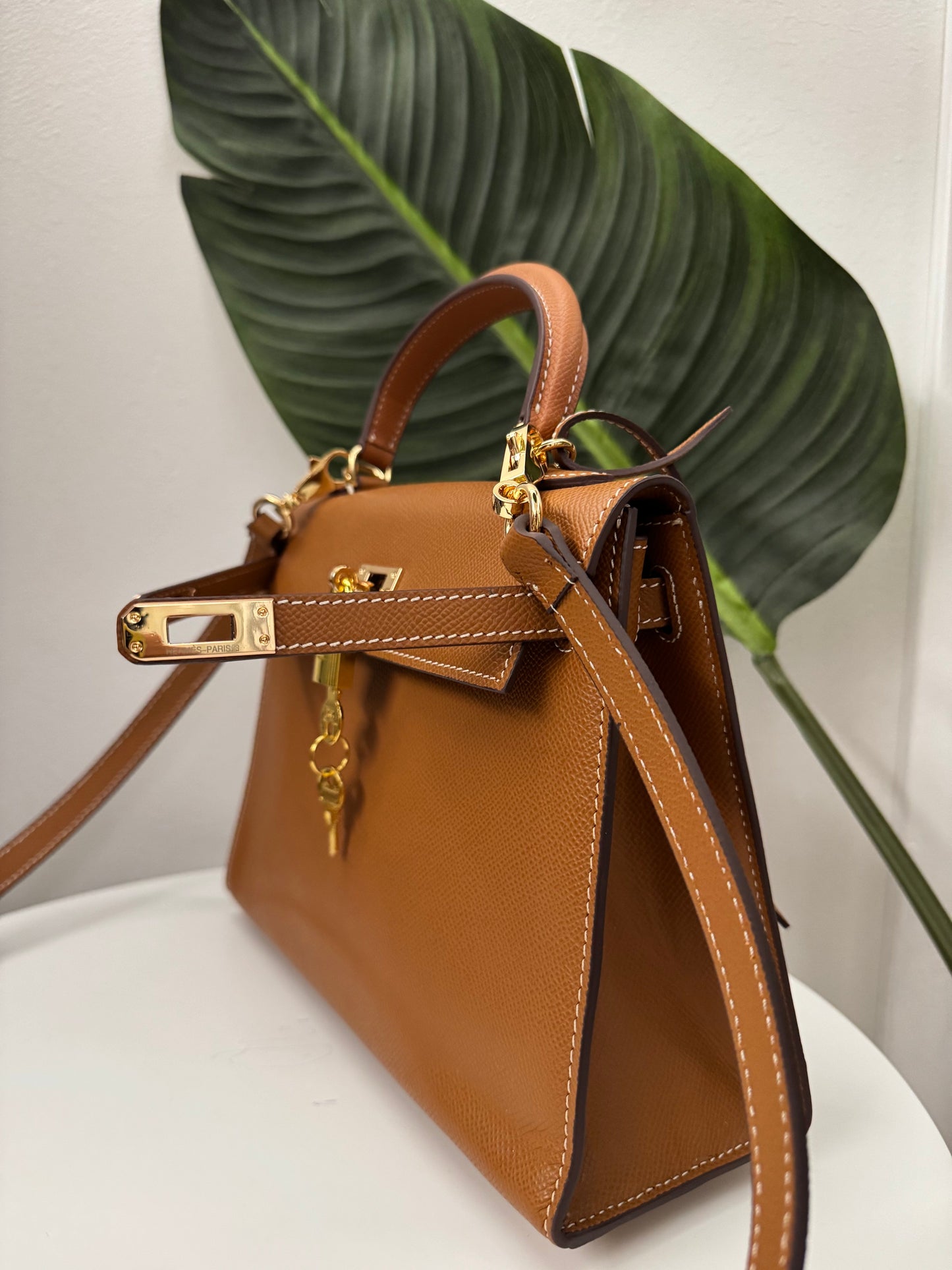 Borsa hermy cuoio 25cm