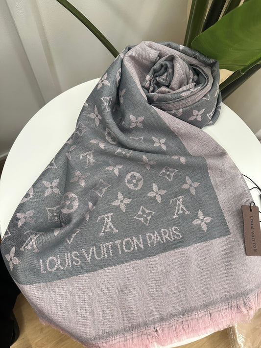Foulard vitty rosa/grigio