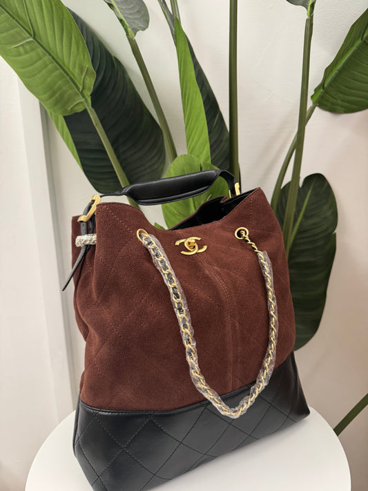 Borsa chany marrone in