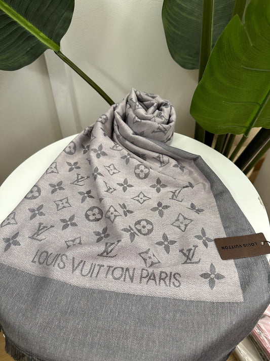 Foulard vitty grigio/rosa