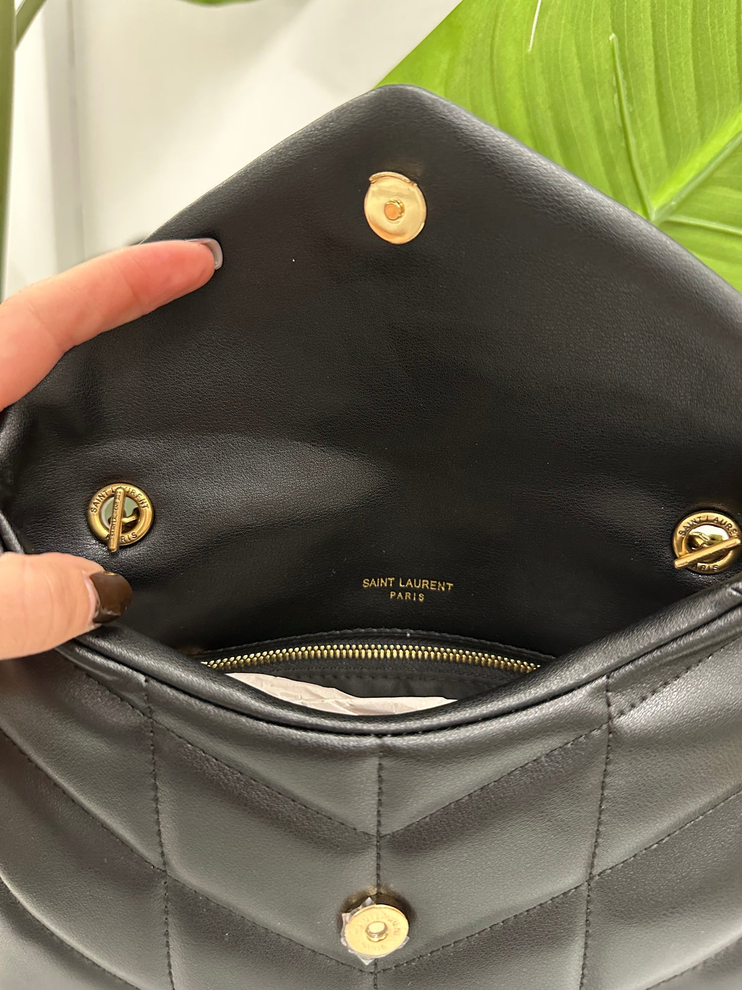 Borsa Puffer gold 25cm