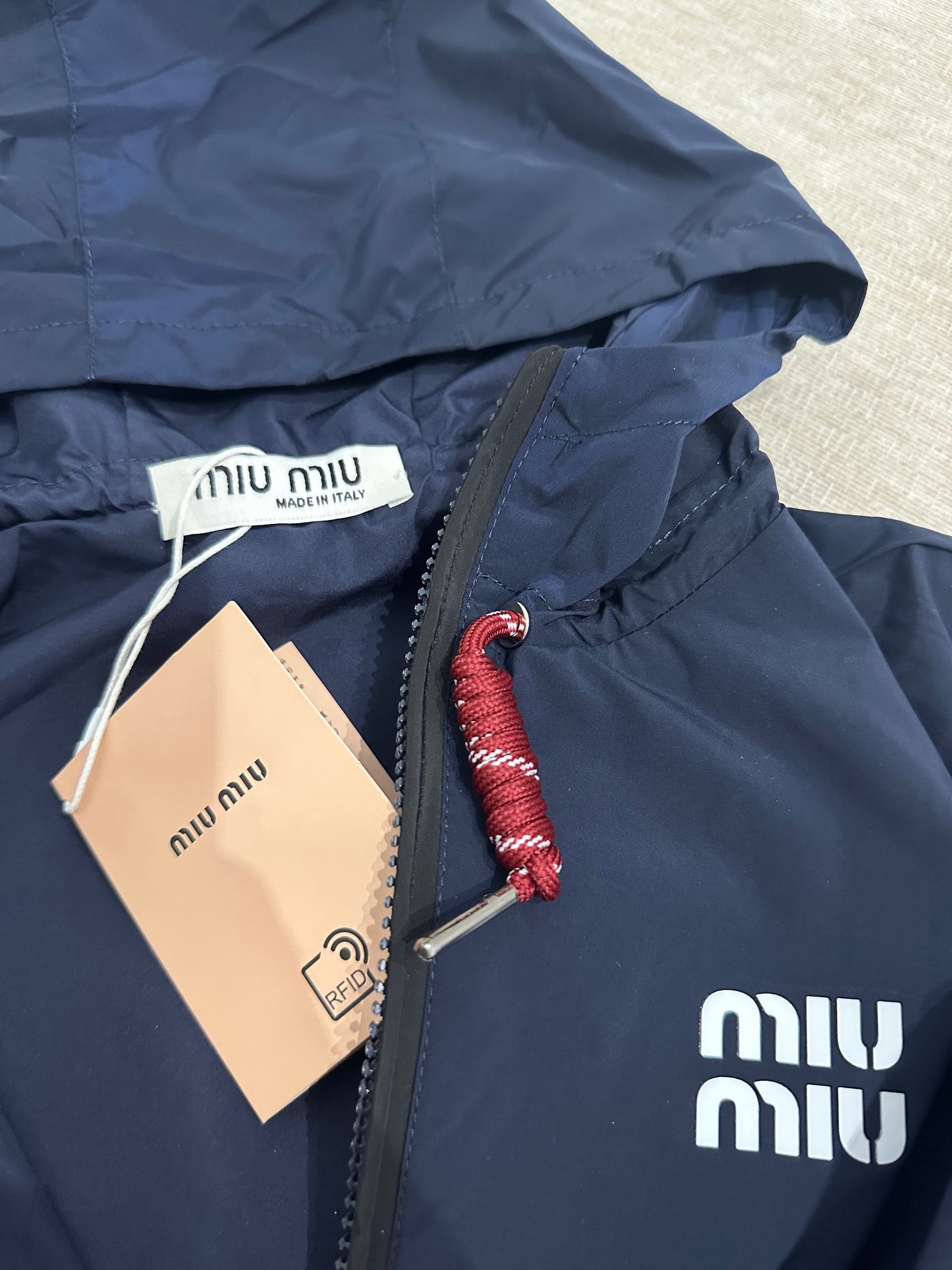 Giubbino miu blue