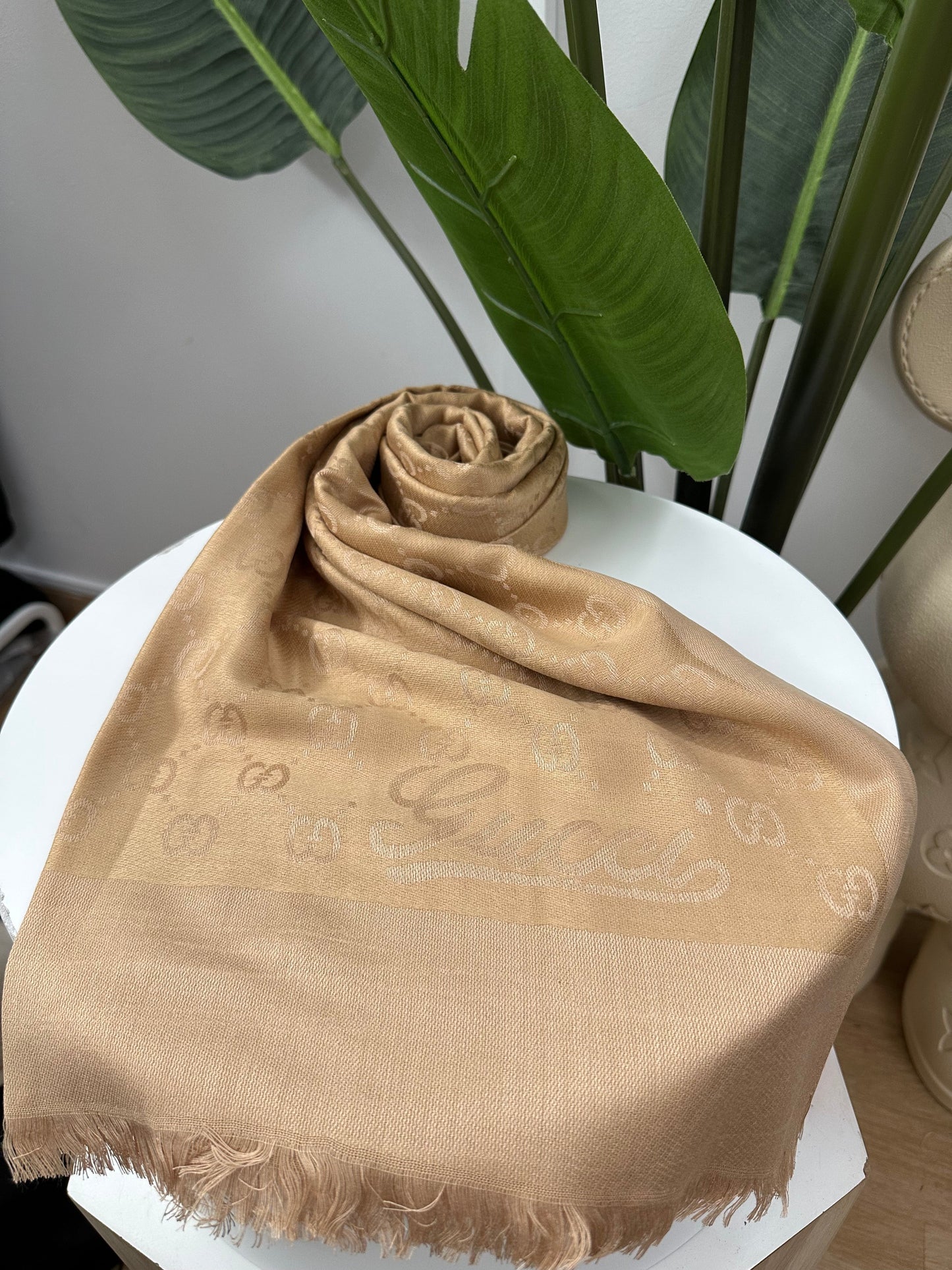 Foulard gg beige