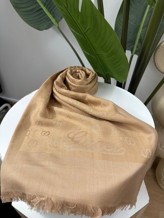 Foulard gg beige
