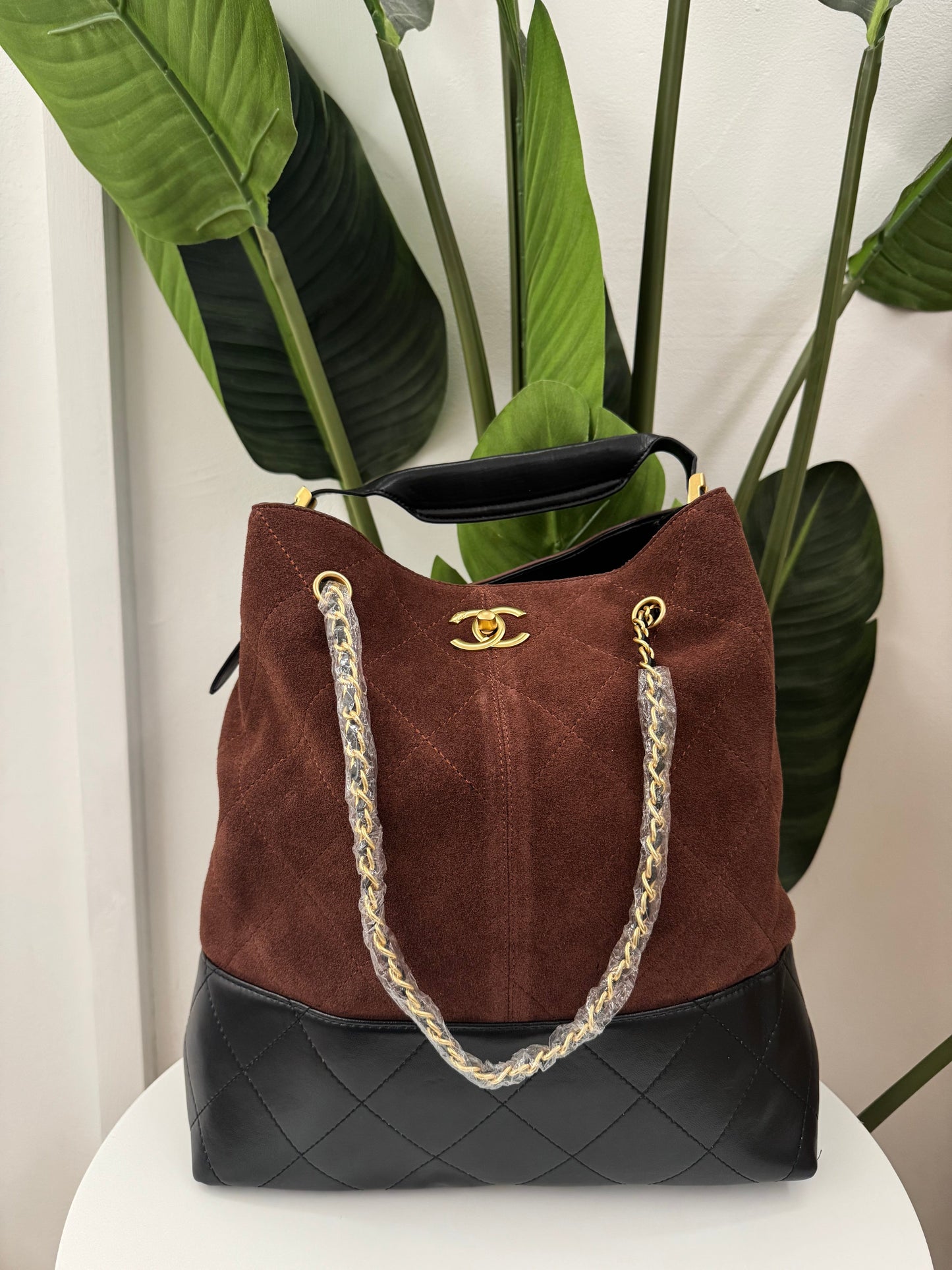 Borsa chany marrone in