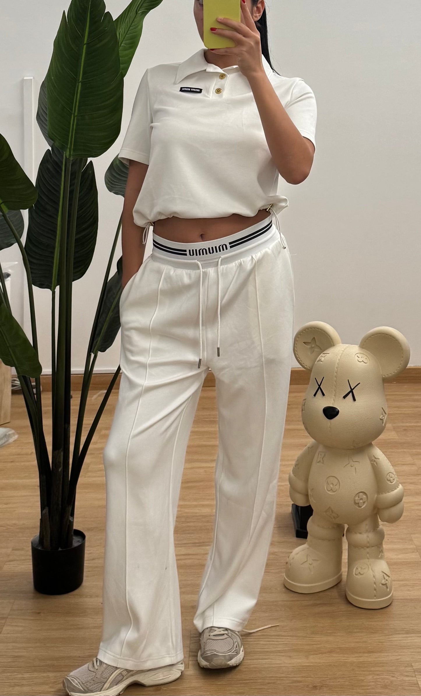 Tuta polo white
